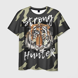 Футболка мужская Strong tiger, цвет: 3D-принт