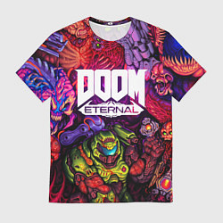 Футболка мужская DOOM ETERNAL ПАЛАЧ РОКА DOOM SLAYER, цвет: 3D-принт