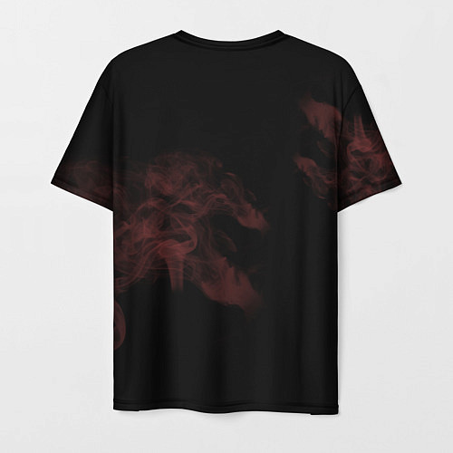 Мужская футболка Череп Красно-черный / 3D-принт – фото 2