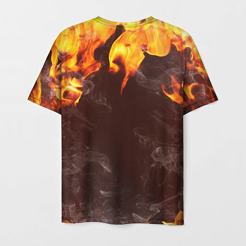 Мужская футболка CYBER DEMON IN FIRE DOOM BOSS / 3D-принт – фото 2