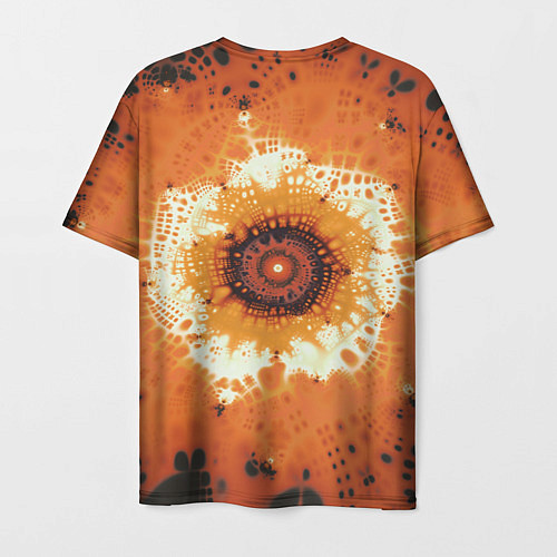 Мужская футболка Оранжевый взрыв - коллекция Путешествие - Хуф и Ся / 3D-принт – фото 2