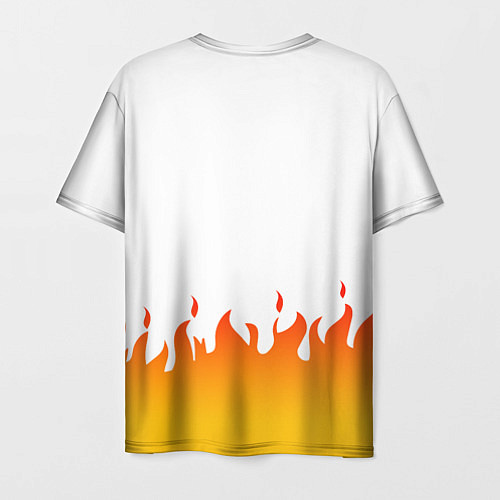 Мужская футболка Hot Wheels Logo Fire / 3D-принт – фото 2