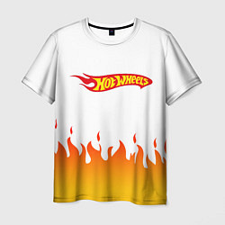 Футболка мужская Hot Wheels Logo Fire, цвет: 3D-принт