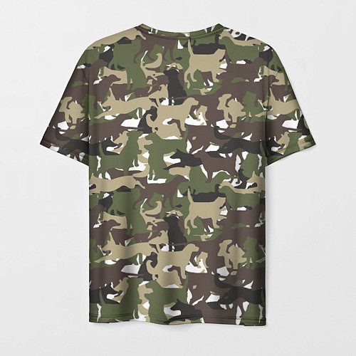 Мужская футболка Камуфляж из Собак Camouflage / 3D-принт – фото 2