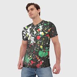 Футболка мужская Кляксомания, цвет: 3D-принт — фото 2