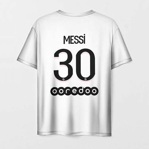 Мужская футболка Messi 30 PSG Pink Theme / 3D-принт – фото 2