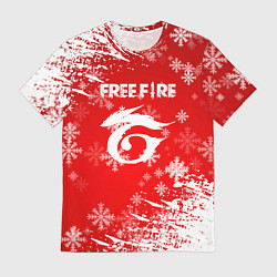 Футболка мужская Free Fire - Новогодний, цвет: 3D-принт