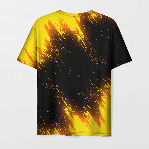 Мужская футболка Geometry Dash желтый смайл / 3D-принт – фото 2
