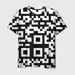 Футболка мужская Qr codeкуаркод, цвет: 3D-принт