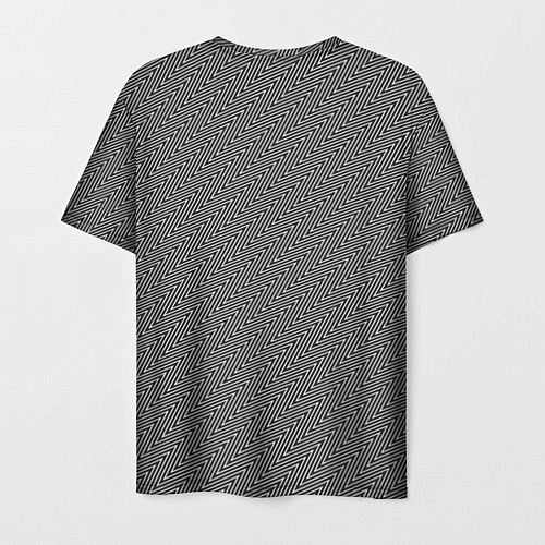 Мужская футболка Зиг-заг Классика / 3D-принт – фото 2