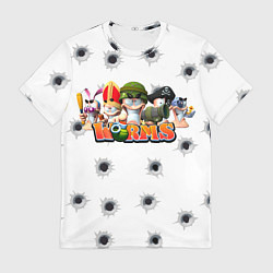 Мужская футболка Wormsчервяки