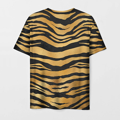 Мужская футболка Текстура шкуры тигра / 3D-принт – фото 2