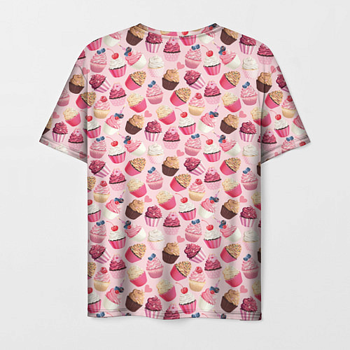 Мужская футболка Пирожные с Ягодами / 3D-принт – фото 2