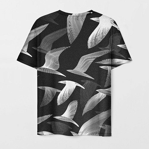 Мужская футболка Стая птиц 01 / 3D-принт – фото 2