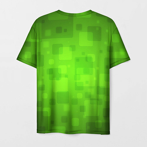 Мужская футболка Minecraft Logo Green / 3D-принт – фото 2