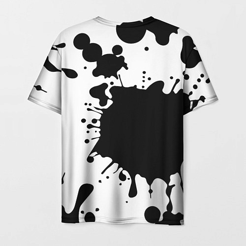 Мужская футболка BLACK AND WHITE BENDY / 3D-принт – фото 2