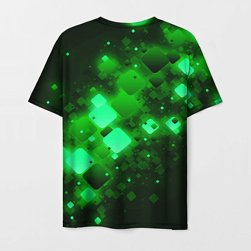Мужская футболка Изумрудный поток / 3D-принт – фото 2