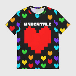 Футболка мужская UNDERTALE HEART COLOR HEROES, цвет: 3D-принт