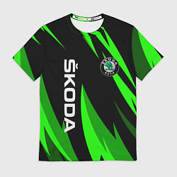 Мужская футболка SKODA Логотип Узор