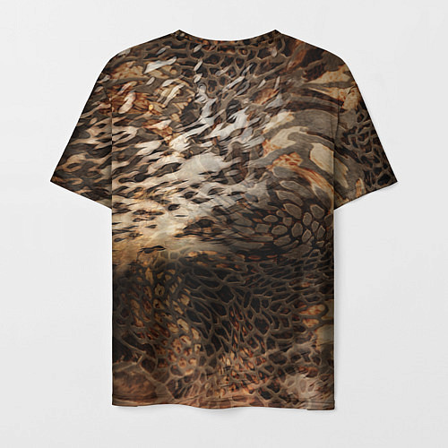Мужская футболка Тигриная шикарная шкура / 3D-принт – фото 2