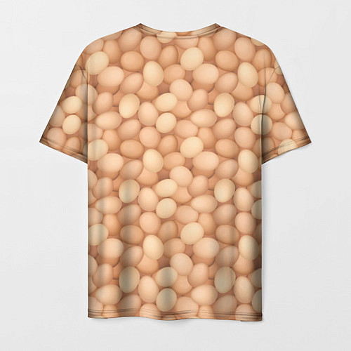 Мужская футболка Куриные Яйца / 3D-принт – фото 2