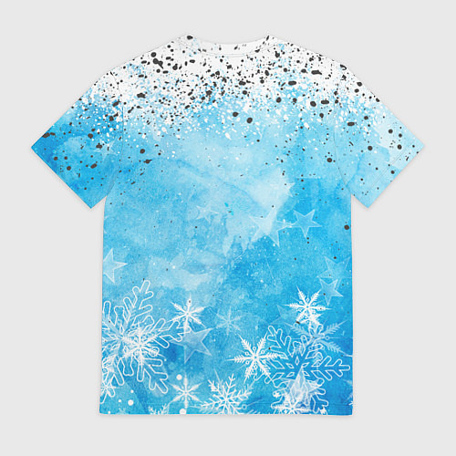 Мужская футболка Санта на дино 2024 / 3D-принт – фото 2