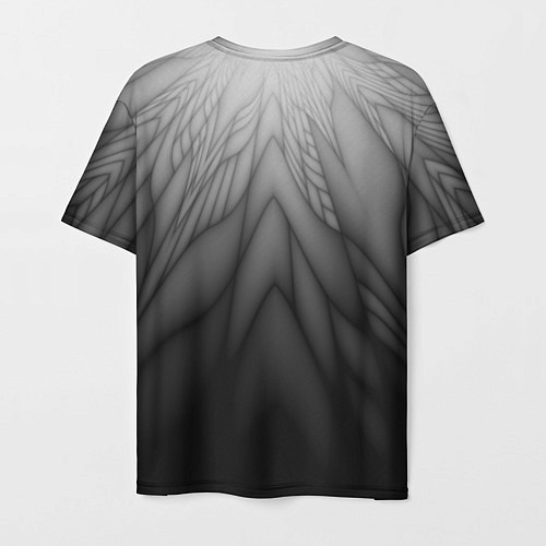Мужская футболка Коллекция Rays Лучи Черный Абстракция 661-11-w1 / 3D-принт – фото 2