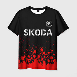 Футболка мужская ШКОДА Skoda - Краски, цвет: 3D-принт