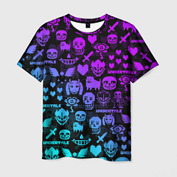 Мужская футболка UNDERTALE NEON PATTERN УЗОР