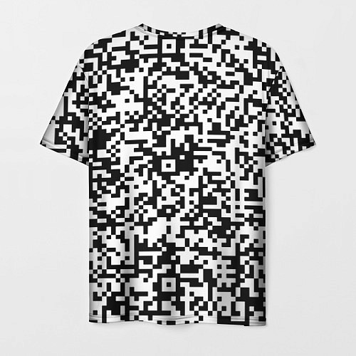 Мужская футболка Стиль QR код / 3D-принт – фото 2