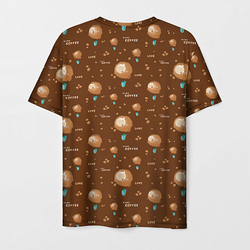 Мужская футболка Воздушные шары для любителей кофе / 3D-принт – фото 2