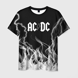 Футболка мужская ACDC Fire, цвет: 3D-принт