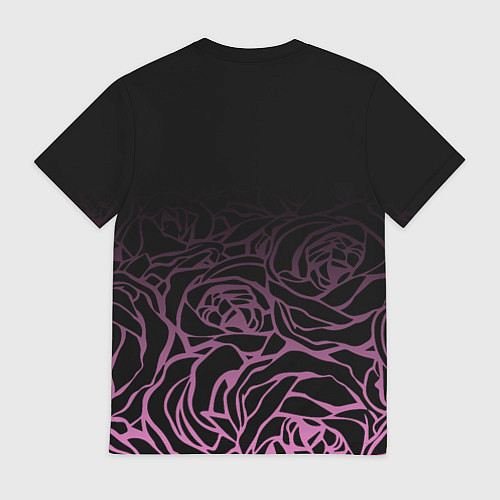 Мужская футболка Adele Розы / 3D-принт – фото 2