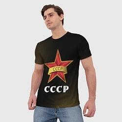 Футболка мужская СССР Звезды, цвет: 3D-принт — фото 2