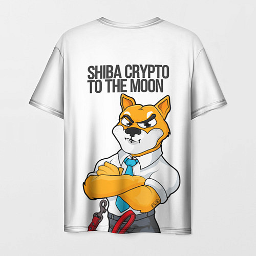 Мужская футболка Shiba crypto / 3D-принт – фото 2