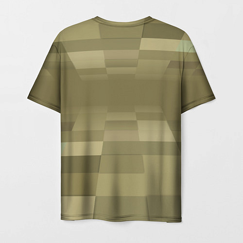 Мужская футболка Пиксельный военный фон / 3D-принт – фото 2