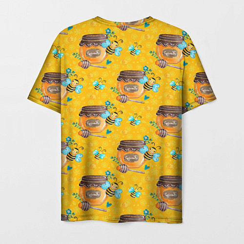 Мужская футболка Мед и пчелы / 3D-принт – фото 2
