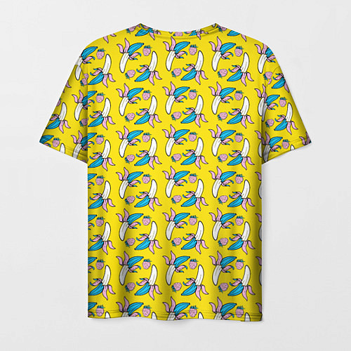 Мужская футболка Летний узор Забавные бананчики / 3D-принт – фото 2