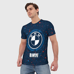 Футболка мужская BMW BMW Брызги, цвет: 3D-принт — фото 2