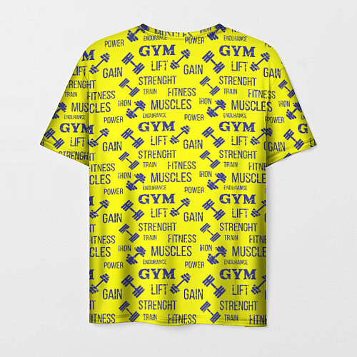 Мужская футболка GYM Спортзал / 3D-принт – фото 2