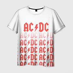 Футболка мужская Acdc Паттерн, цвет: 3D-принт