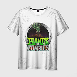Футболка мужская Plants vs Zombies логотип, цвет: 3D-принт