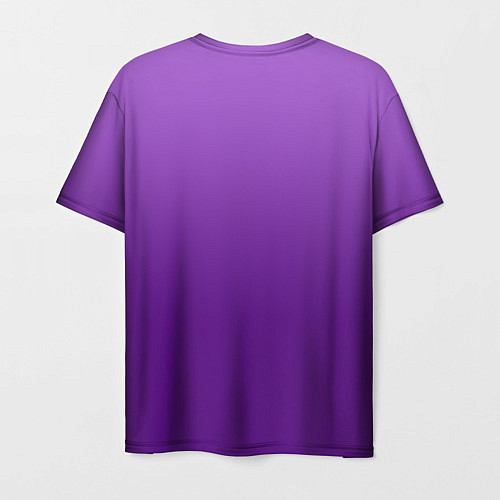 Мужская футболка Красивый фиолетовый градиент / 3D-принт – фото 2