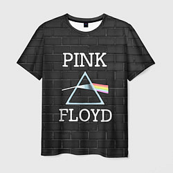 Футболка мужская PINK FLOYD LOGO - ПИНК ФЛОЙД ЛОГОТИП, цвет: 3D-принт