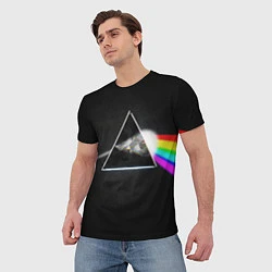 Футболка мужская PINK FLOYD - ПИНК ФЛОЙД ГЛИТЧ, цвет: 3D-принт — фото 2