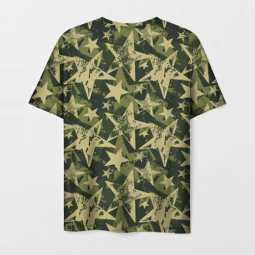 Мужская футболка Star camouflage / 3D-принт – фото 2