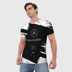 Футболка мужская Mercedes-Benz Текстура, цвет: 3D-принт — фото 2