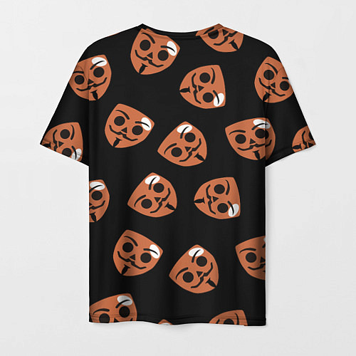Мужская футболка Бабл Квас - узор из масок / 3D-принт – фото 2