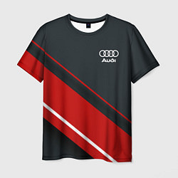 Футболка мужская Audi sport red, цвет: 3D-принт