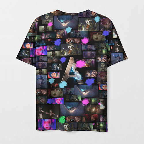 Мужская футболка АРКЕЙН collage / 3D-принт – фото 2